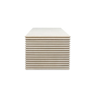 Veda - Geometric Waterfall Dining Table - White
