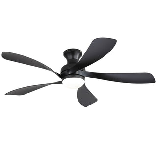 52" Ceiling Fan With 3 Color Dimmable LED Light, DC Reversible Motor, 6 Speed Settings