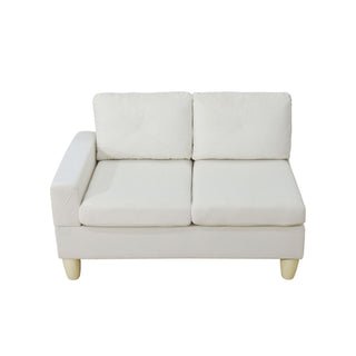 Modular L - Shaped Sectional Sofa 6 Seater 4 Piece Couch With Chaise