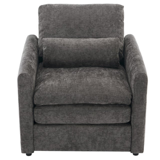 Cozy Upholstered Cushion Armchair For Living Room