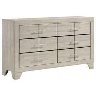Strout - 4 Piece Queen Bedroom Set With Upholstered Headboard - Rustic