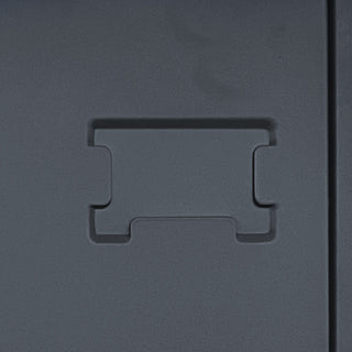 6 Door Lockers With Lock For Secure Storage - Black