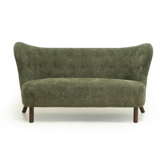 Nordic Chair Laid Back Loveseats With Curved Backres, No Armrests