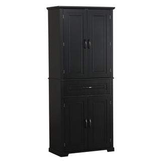 Bathroom Storage Cabinet With Doors And Drawer, Adjustable Shelf