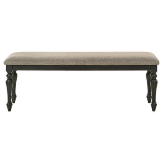 Kavita - Upholstered Dining Bench - Charcoal
