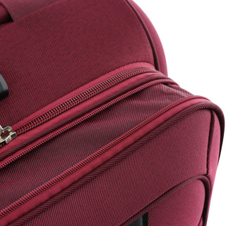 Softside Luggage Expandable 3 Piece Set Upright Spinner Lightweight Suitcase