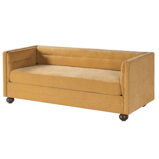 3 Seater Sofa Upholstery With Square Arms, Living Room Couch