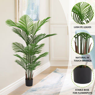 Simulate Plastic Flower Boxes With Leaves For Outdoor Home Decor (Set of 2) -