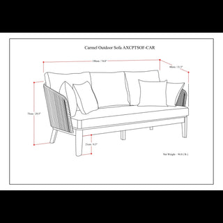 Carmel - Outdoor Sofa - Sand Drift