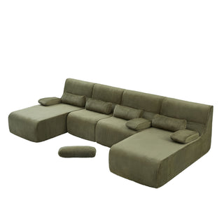 Oversized Sectional Sofa, Living Room Seating With Modular Design
