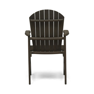 Outdoor Weather Resistant Acacia Wood Adirondack Dining Chairs (Set of 2)