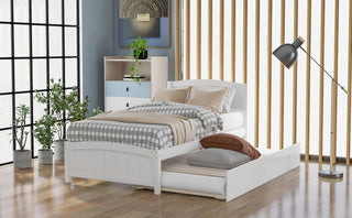 Platform Bed & Headboard, Footboard And Wood Slat Support