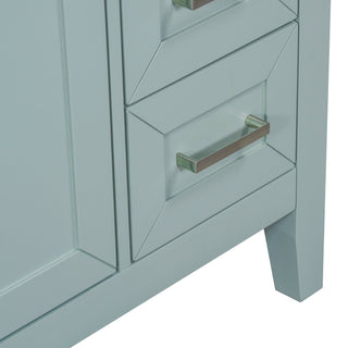 30" Bathroom Vanity Without Sink, Cabinet Base Only, Bathroom Cabinet With Drawers - Green
