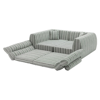 3 Seater, Couch With Throw Pillows For Living Room