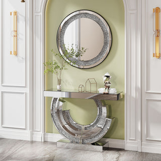 Round Wall Mirror - Silver