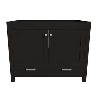 Bathroom Vanity With Soft Close Cabinet, Single Drawer, Sink Not Included - Black