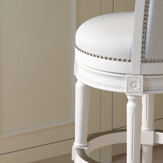 Swivel Barstool With High-Back