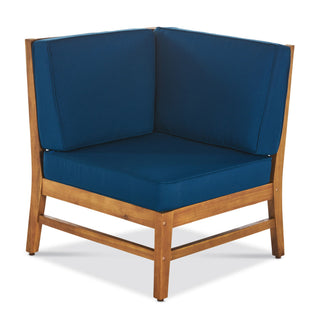 Perla - 5 Pieces Sofa Set - Blue