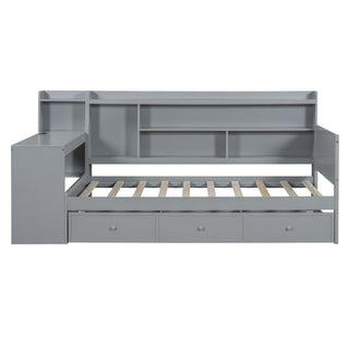 Daybed With 3 Drawers USB Ports And Desk
