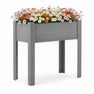 Raised Garden Bed With Legs, Elevated Planter Box For Outdoor Plants