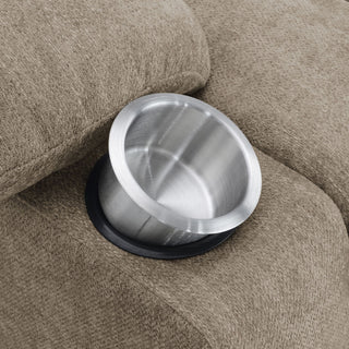 Beca - Upholstered Power Lift Recliner With Cupholders And USB Charging