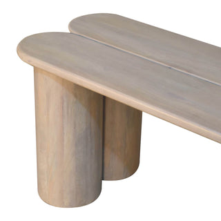 Twin Plank Marble Bench - Marble