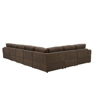 Sectional, Large Arms, Toss Pillows Included