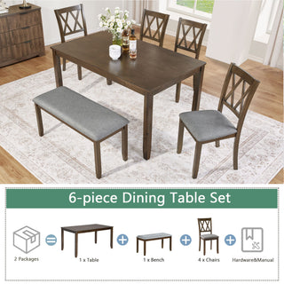 Modern Dining Set With Upholstered Chairs