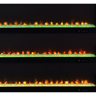 Joselyn - Fireplace TV Stand With Flame Visualizer - Black