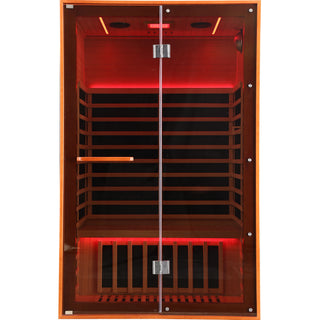 Double Sauna Room With Carbon Heating Plates - American White Oak