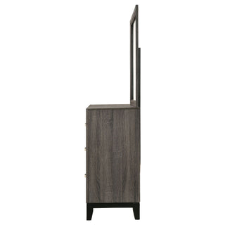 Cabrillo - 6 Drawer Dresser With Mirror - Gray