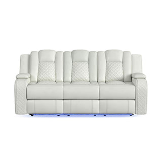Carlo - Power Motion Sofa With Power Headrest, Dropdown Table, Power Strip, LED And Reading Light
