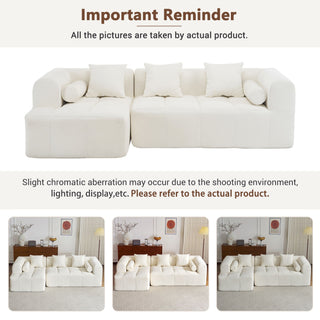 Sectional Free Combined Sofa With 2 Side Pockets