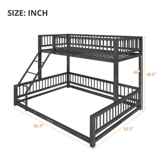 Bunk Bed With Ladder And Safety Guardrails