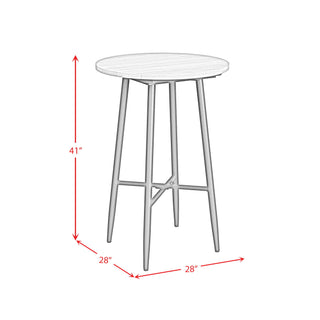Bayhill - Bar Table - Black / Light Brown