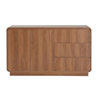 Sideboard, Wide Storage With 2 Doors And 3 Drawers