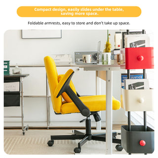 Criss Cross Armrest Office Chair With Wheels