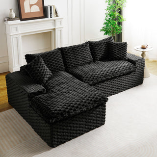 Modular Sofa, Convertible Twin Seat With Chaise Lounge