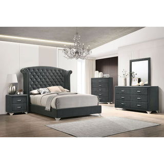 5 Drawer Bedroom Chest With Crystal Pulls