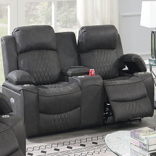 Power Motion Living Room Set With USB Port, Adjustable Headrest, Cup Holder
