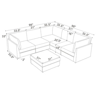 Modular Sectional With Custom Configuration