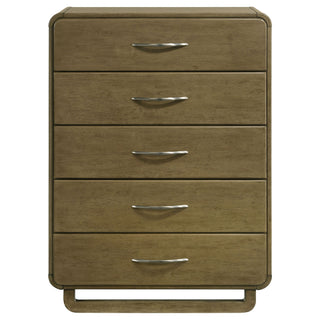 Tully - 5 Drawer Chest - Nutmeg Brown