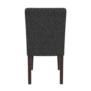 Upholstered Dining Chair With High Back Design (Set of 2)