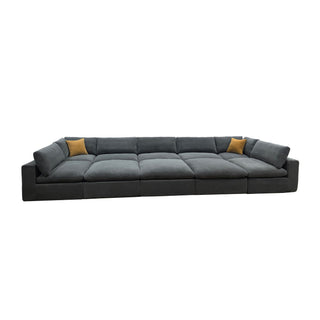 Custom Configuration Modular Sectional & Toss Pillows