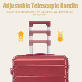 Hard Shell Luggage With Scratch Resistant Surface, 4 Wheels, Combination Lock & Side Hooks