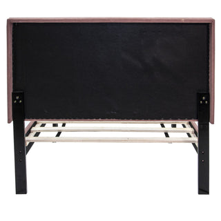 Bed With Channel Tufted Adjustable Headboard