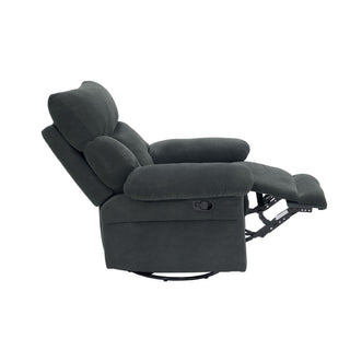 Swivel Rocker Recliner Chair With Manual Recline For Living Room
