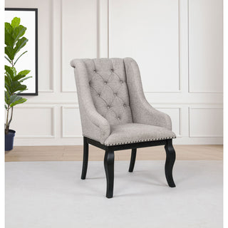 Kinzler - Arm Chair (Set of 2) - Tan / Black