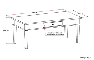Carlton - Coffee Table - Dark Tobacco Brown