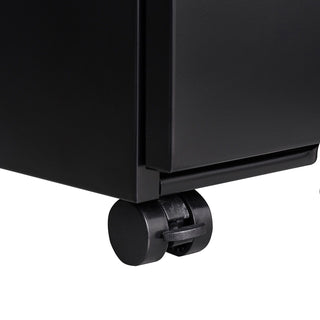Contemporary 3 Drawer Mobile Filing Cabinet With Lock, Metal Office Storage For Legal / Letter Size